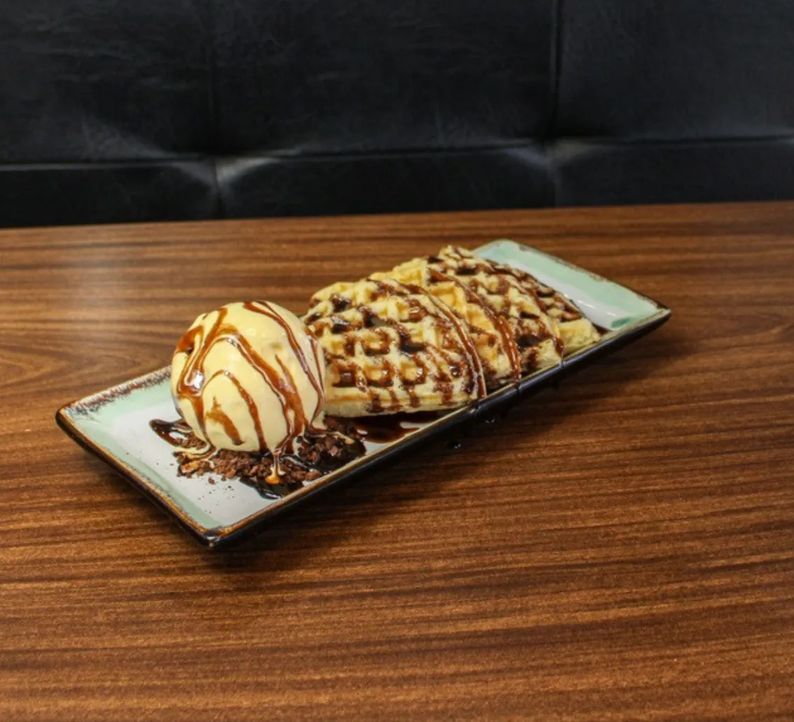Foto de Waffle com Sorvete